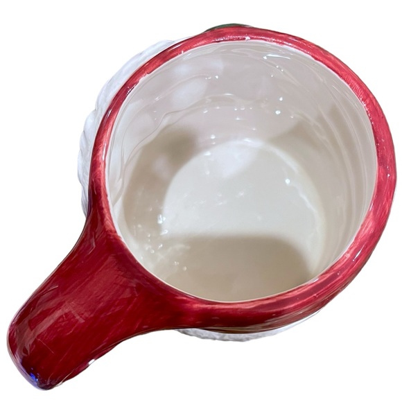 Vtg. A La Carte Santa Claus ‘Milk for Santa’ Handpainted 3D Ceramic Coffee Mug - Picture 9 of 10